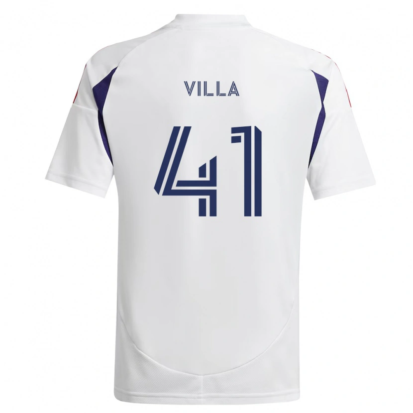 Danxen Criança Camisola Gio Villa #41 Azul Real Vermelho Marrom Alternativa 2026/27 Camisa Brasil