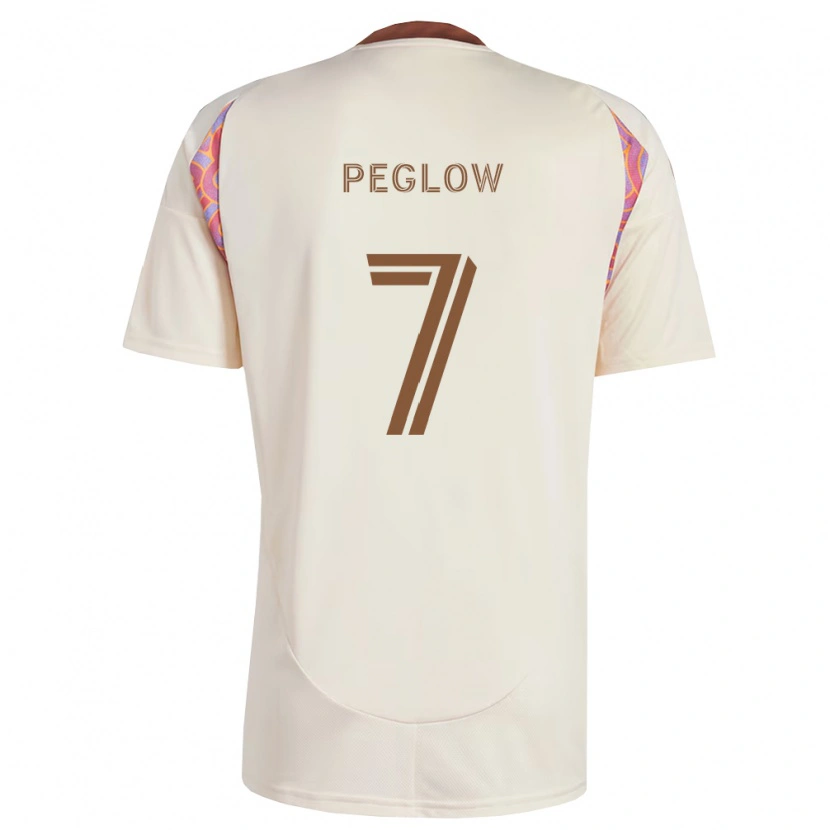 Danxen Criança Camisola João Gabriel Martins Peglow #7 Rosa Off-White Alternativa 2026/27 Camisa Brasil