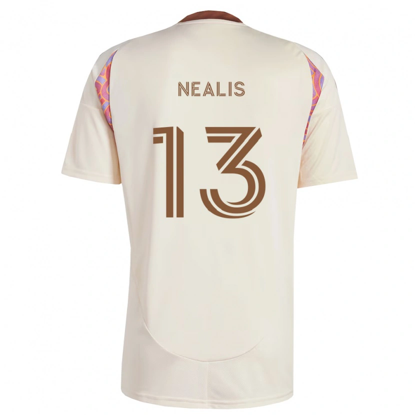Danxen Criança Camisola Sean Nealis #13 Rosa Off-White Alternativa 2026/27 Camisa Brasil