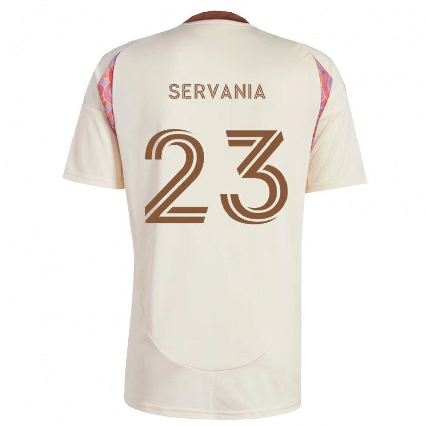Danxen Criança Camisola Brandon Servania #23 Rosa Off-White Alternativa 2026/27 Camisa Brasil