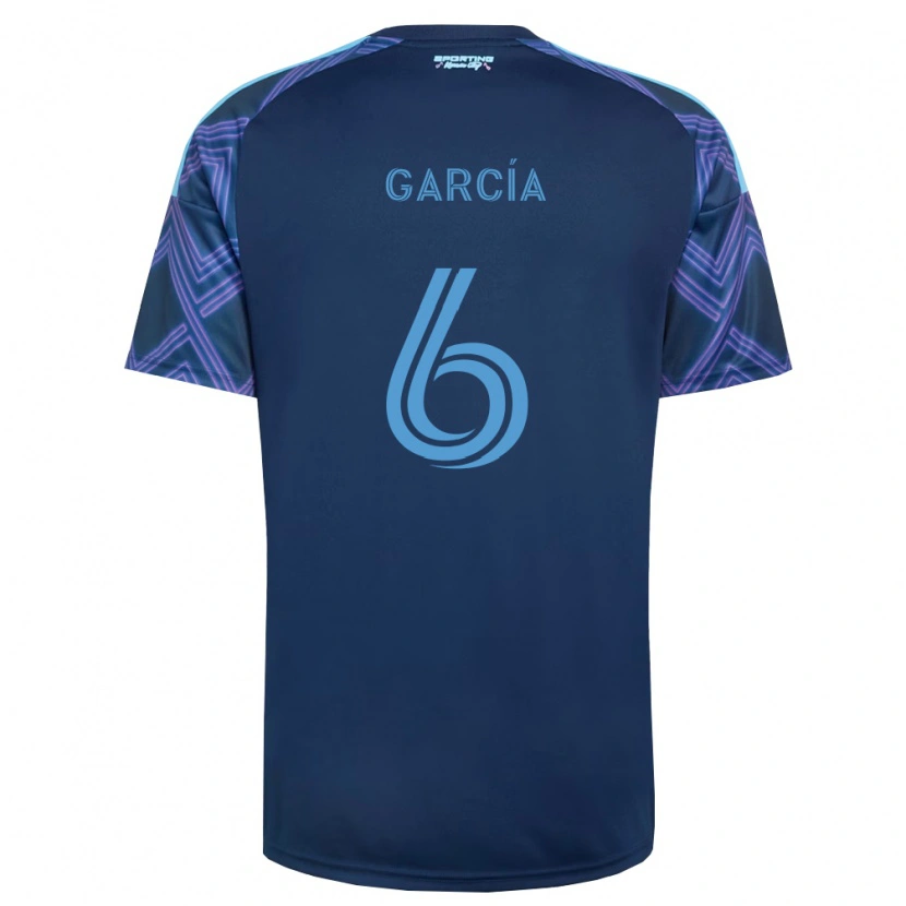 Danxen Criança Camisola Manu García #6 Azul Real Roxo Alternativa 2026/27 Camisa Brasil