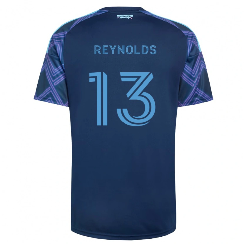 Danxen Criança Camisola Justin Reynolds #13 Azul Real Roxo Alternativa 2026/27 Camisa Brasil