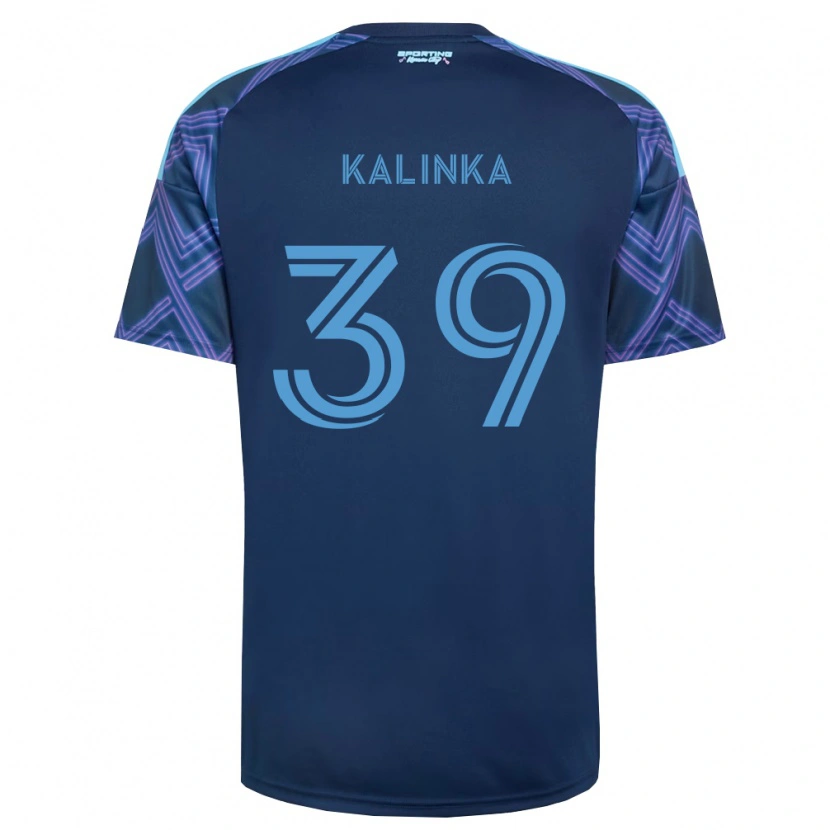 Danxen Criança Camisola Jaxson Kalinka #39 Azul Real Roxo Alternativa 2026/27 Camisa Brasil