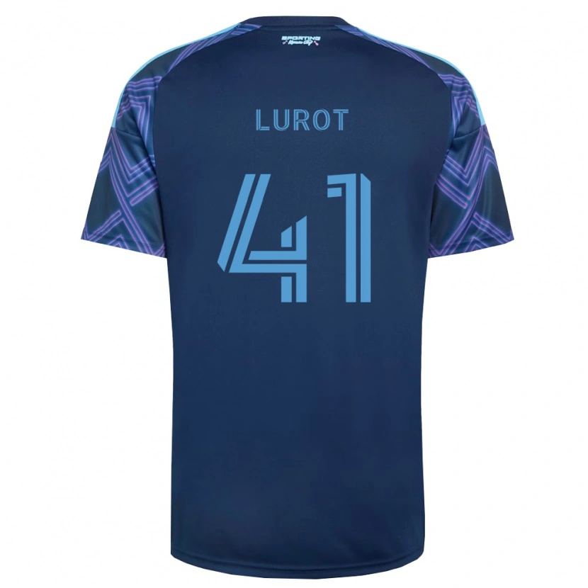 Danxen Criança Camisola Pierre Lurot #41 Azul Real Roxo Alternativa 2026/27 Camisa Brasil