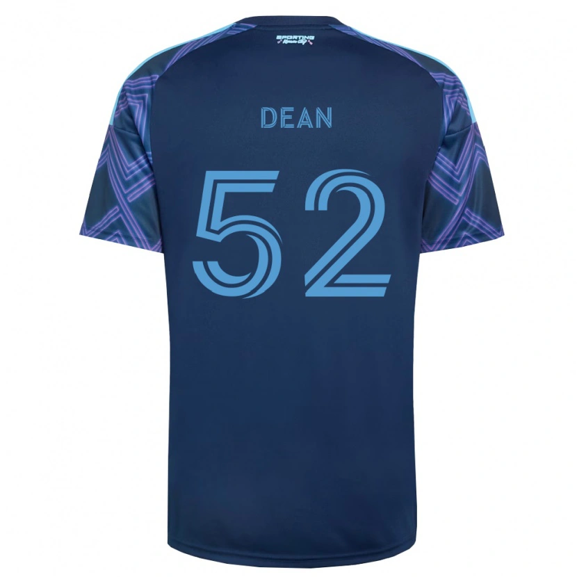 Danxen Criança Camisola Finn Dean #52 Azul Real Roxo Alternativa 2026/27 Camisa Brasil