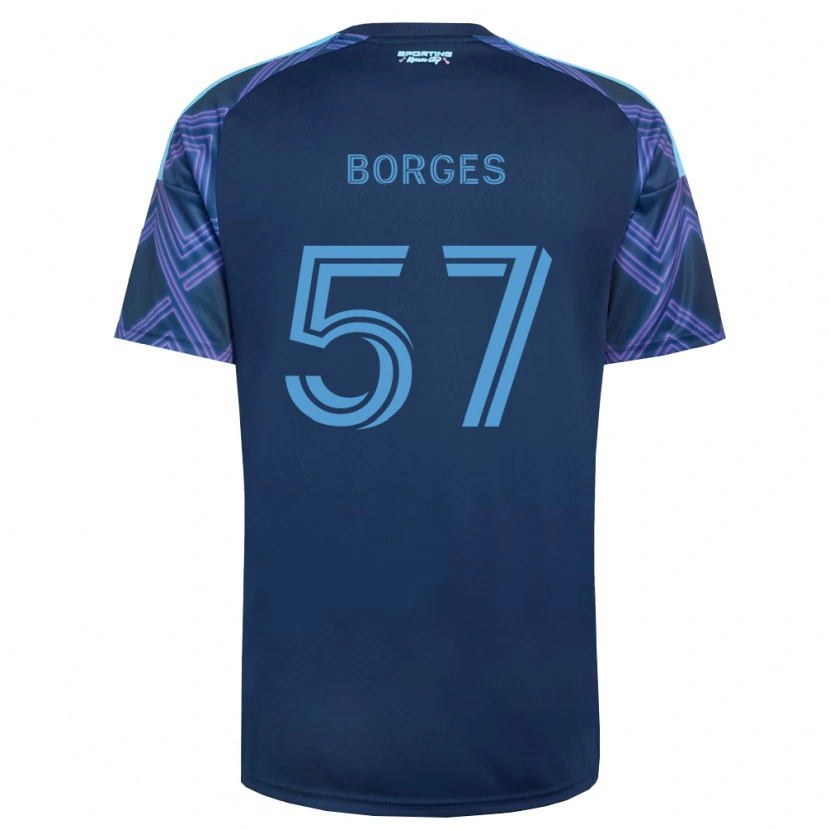 Danxen Criança Camisola Diego Borges #57 Azul Real Roxo Alternativa 2026/27 Camisa Brasil