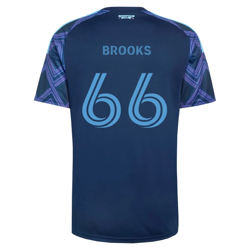 Danxen Criança Camisola Edson Brooks #66 Azul Real Roxo Alternativa 2026/27 Camisa Brasil