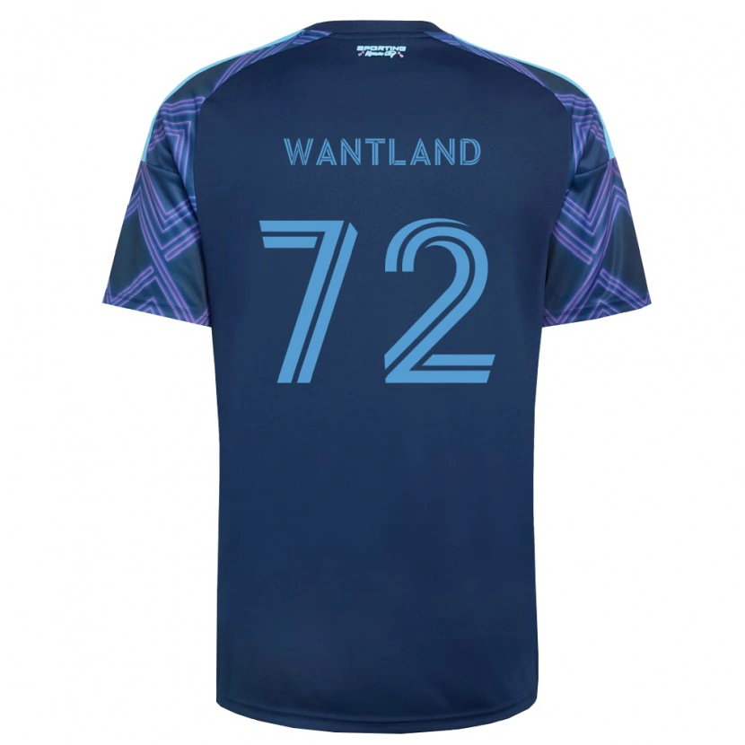Danxen Criança Camisola Zane Wantland #72 Azul Real Roxo Alternativa 2026/27 Camisa Brasil