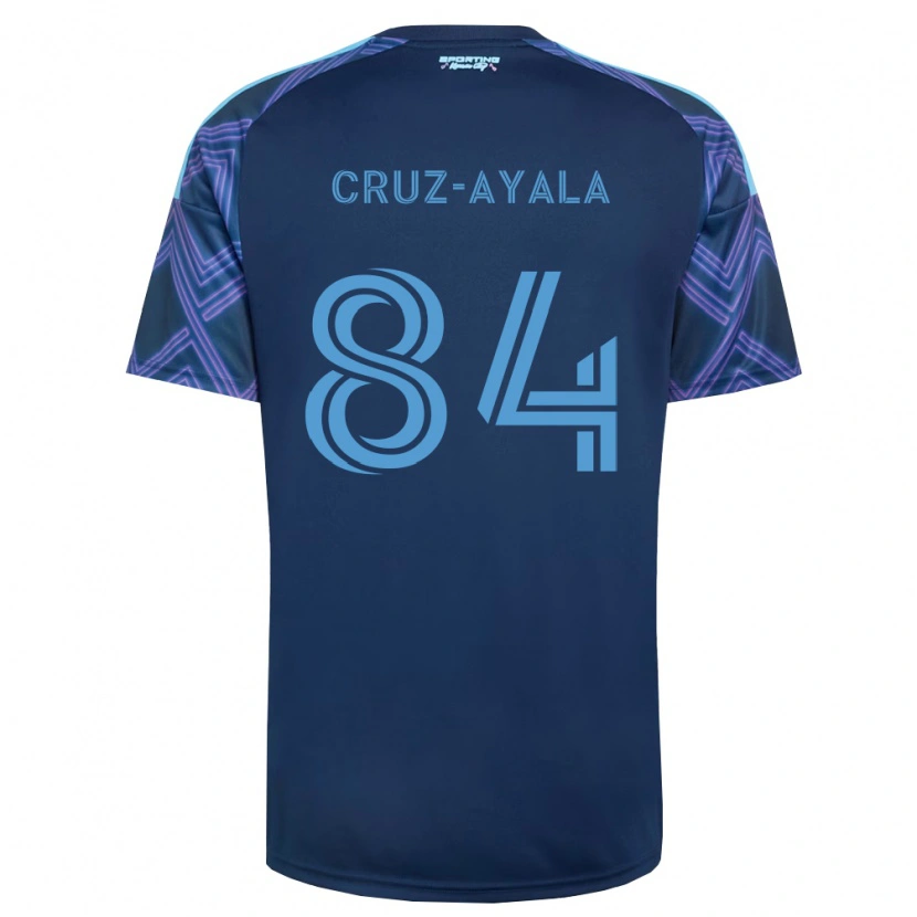 Danxen Criança Camisola Luis Cruz-Ayala #84 Azul Real Roxo Alternativa 2026/27 Camisa Brasil
