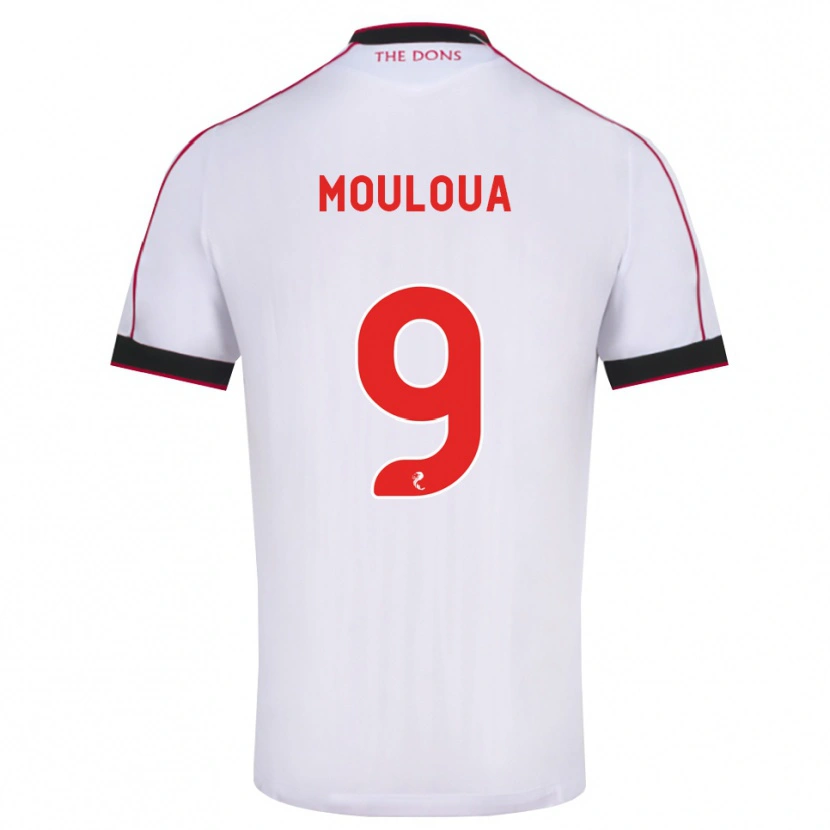 Danxen Criança Camisola Ayoub Mouloua #9 Preto Vermelho Branco Alternativa 2026/27 Camisa Brasil