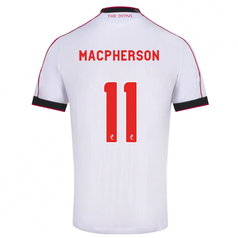 Danxen Criança Camisola Keira Macpherson #11 Preto Vermelho Branco Alternativa 2026/27 Camisa Brasil