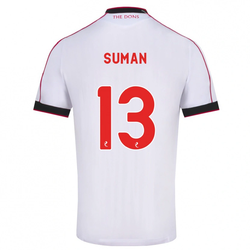 Danxen Criança Camisola Nick Suman #13 Preto Vermelho Branco Alternativa 2026/27 Camisa Brasil