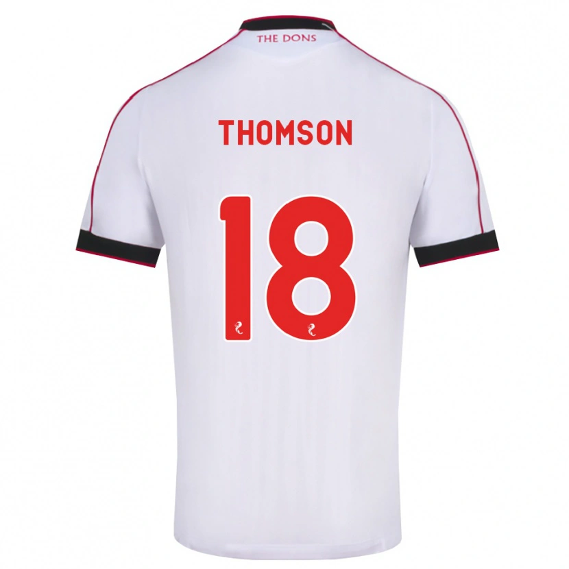 Danxen Criança Camisola Eva Thomson #18 Preto Vermelho Branco Alternativa 2026/27 Camisa Brasil