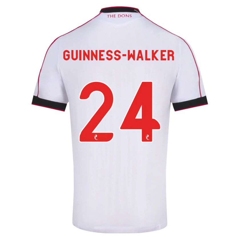 Danxen Criança Camisola Nesta Guinness-Walker #24 Preto Vermelho Branco Alternativa 2026/27 Camisa Brasil