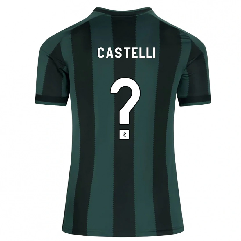 Danxen Criança Camisola Nicholas Castelli #0 Cinza Ardósia Escuro Preto Alternativa 2026/27 Camisa Brasil