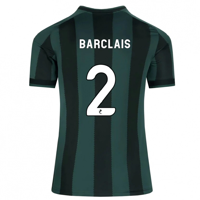 Danxen Criança Camisola Celya Barclais #2 Cinza Ardósia Escuro Preto Alternativa 2026/27 Camisa Brasil