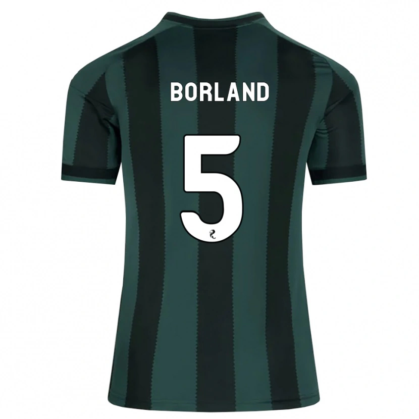 Danxen Criança Camisola Hayden Borland #5 Cinza Ardósia Escuro Preto Alternativa 2026/27 Camisa Brasil