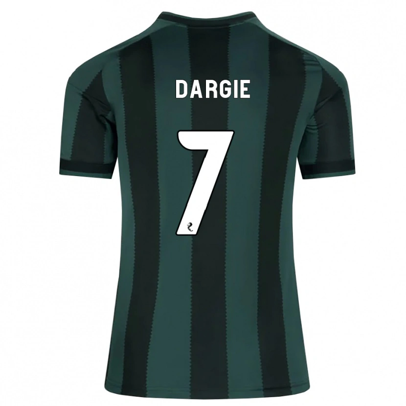 Danxen Criança Camisola Rhys Dargie #7 Cinza Ardósia Escuro Preto Alternativa 2026/27 Camisa Brasil