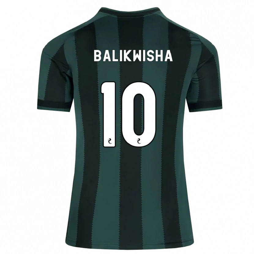 Danxen Criança Camisola Michel-Ange Balikwisha #10 Cinza Ardósia Escuro Preto Alternativa 2026/27 Camisa Brasil