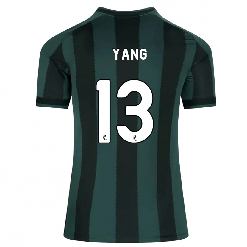 Danxen Criança Camisola Hyun-Jun Yang #13 Cinza Ardósia Escuro Preto Alternativa 2026/27 Camisa Brasil