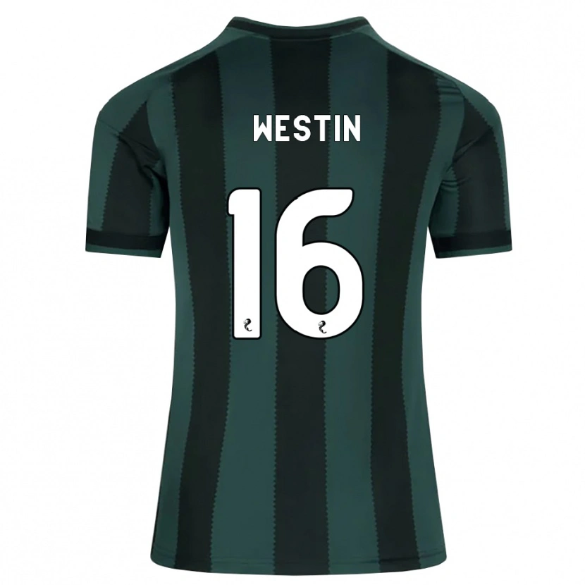 Danxen Criança Camisola Emma Westin #16 Cinza Ardósia Escuro Preto Alternativa 2026/27 Camisa Brasil