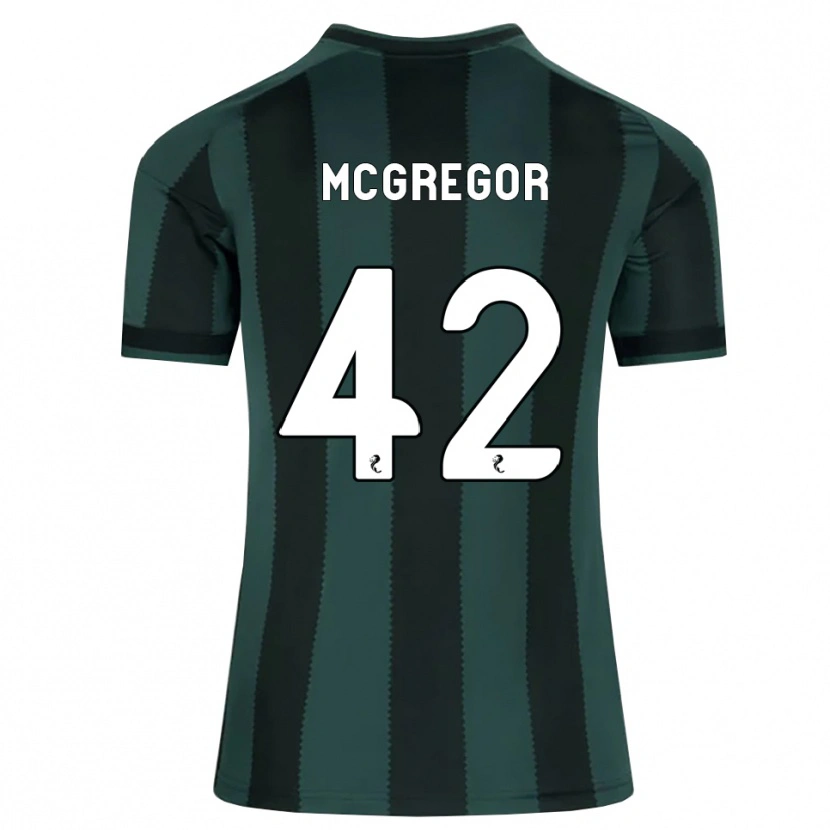 Danxen Criança Camisola Callum Mcgregor #42 Cinza Ardósia Escuro Preto Alternativa 2026/27 Camisa Brasil