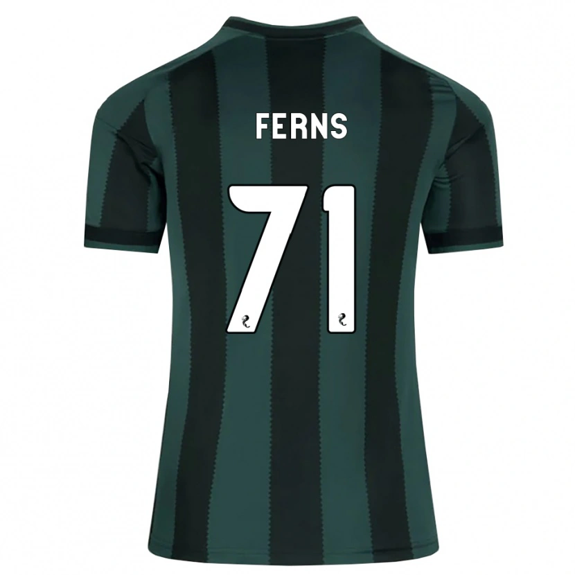 Danxen Criança Camisola Abbie Ferns #71 Cinza Ardósia Escuro Preto Alternativa 2026/27 Camisa Brasil