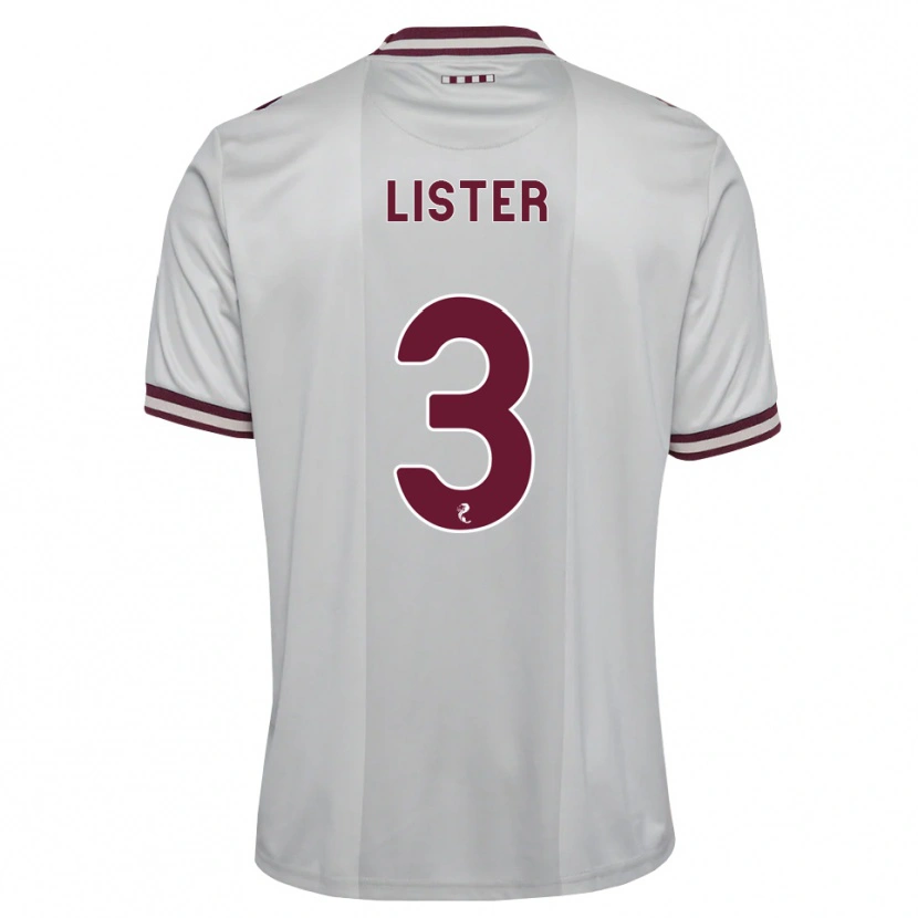 Danxen Criança Camisola Henry Lister #3 Branco Borgonha Alternativa 2026/27 Camisa Brasil