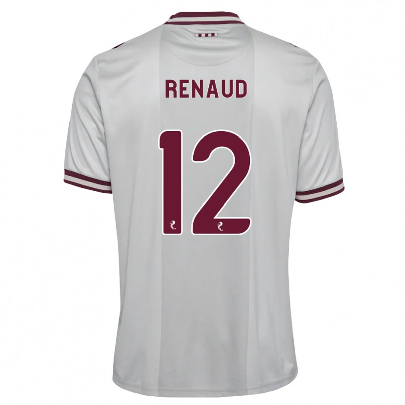Danxen Criança Camisola Tom Renaud #12 Branco Borgonha Alternativa 2026/27 Camisa Brasil