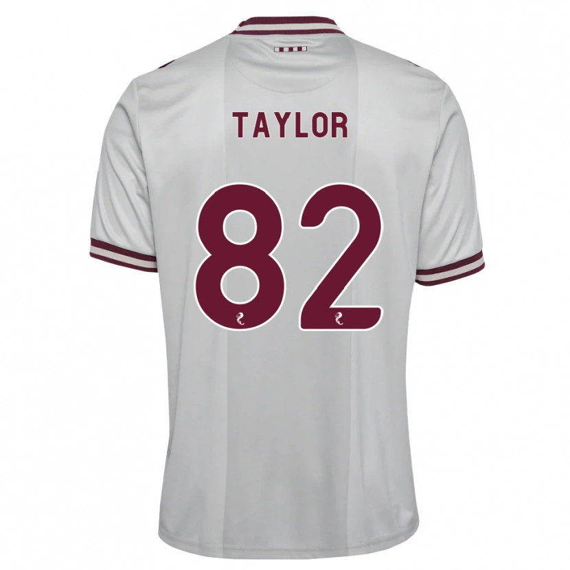 Danxen Criança Camisola Gerald Taylor #82 Branco Borgonha Alternativa 2026/27 Camisa Brasil
