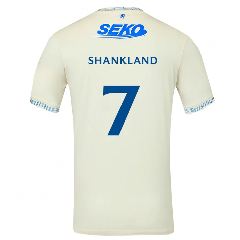 Danxen Criança Camisola Lawrence Shankland #7 Azul Céu Profundo Branco Alternativa 2026/27 Camisa Brasil