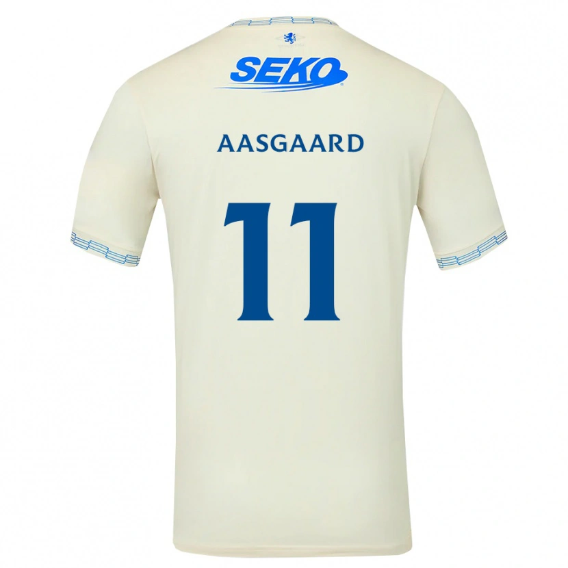 Danxen Criança Camisola Thelo Aasgaard #11 Azul Céu Profundo Branco Alternativa 2026/27 Camisa Brasil