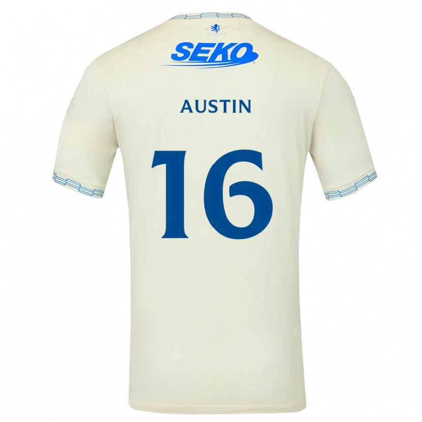 Danxen Criança Camisola Eilidh Austin #16 Azul Céu Profundo Branco Alternativa 2026/27 Camisa Brasil