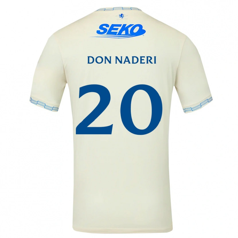 Danxen Criança Camisola Ryan Naderi #20 Azul Céu Profundo Branco Alternativa 2026/27 Camisa Brasil
