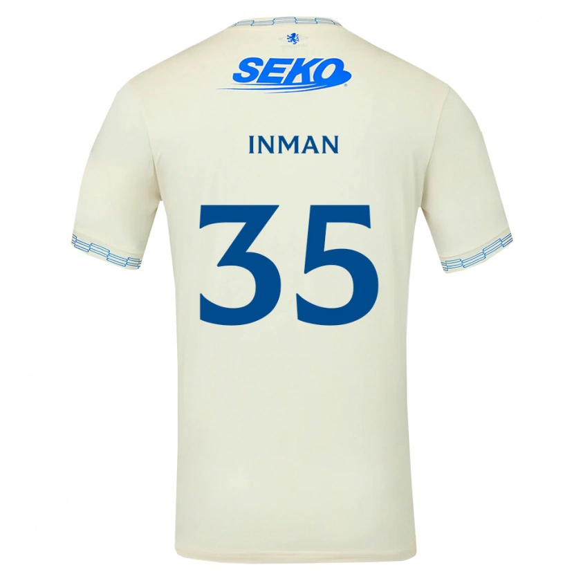 Danxen Criança Camisola Lucy Inman #35 Azul Céu Profundo Branco Alternativa 2026/27 Camisa Brasil