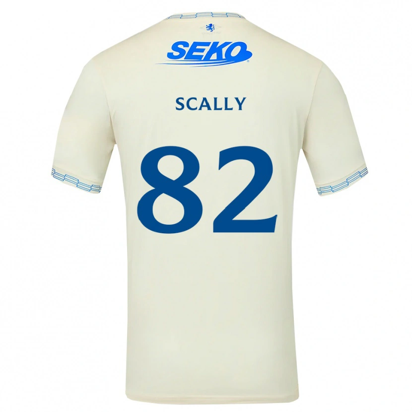 Danxen Criança Camisola Ashton Scally #82 Azul Céu Profundo Branco Alternativa 2026/27 Camisa Brasil