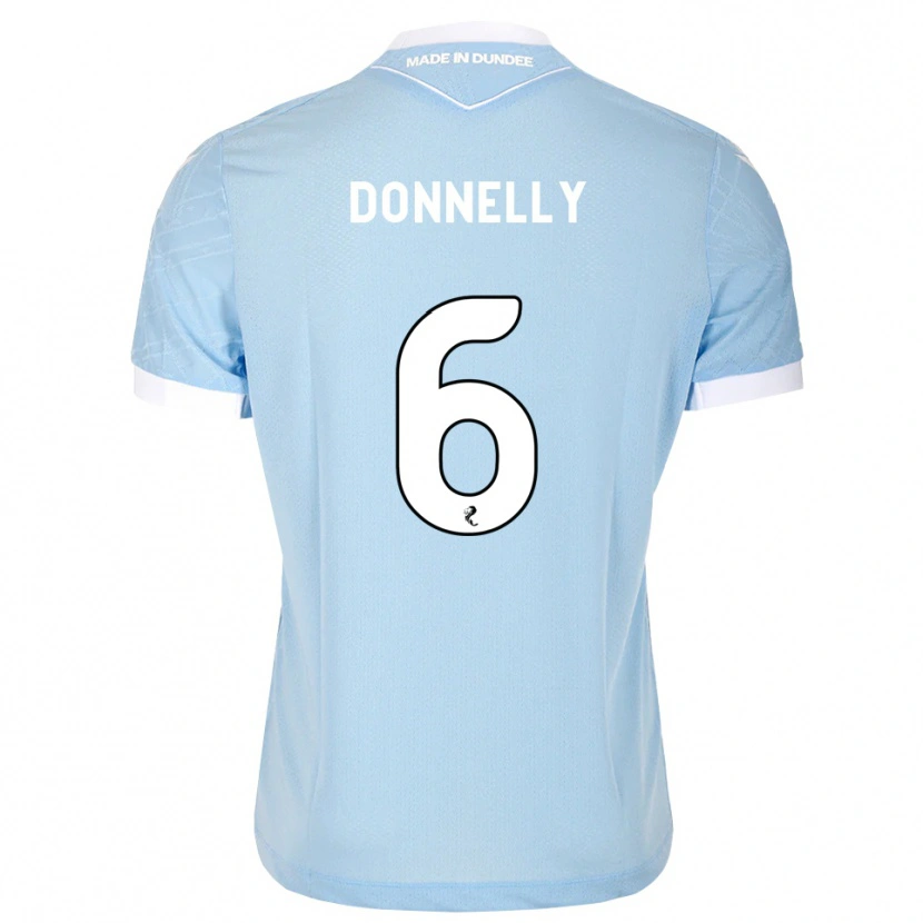 Danxen Criança Camisola Aaron Donnelly #6 Azul Céu Claro Branco Alternativa 2026/27 Camisa Brasil