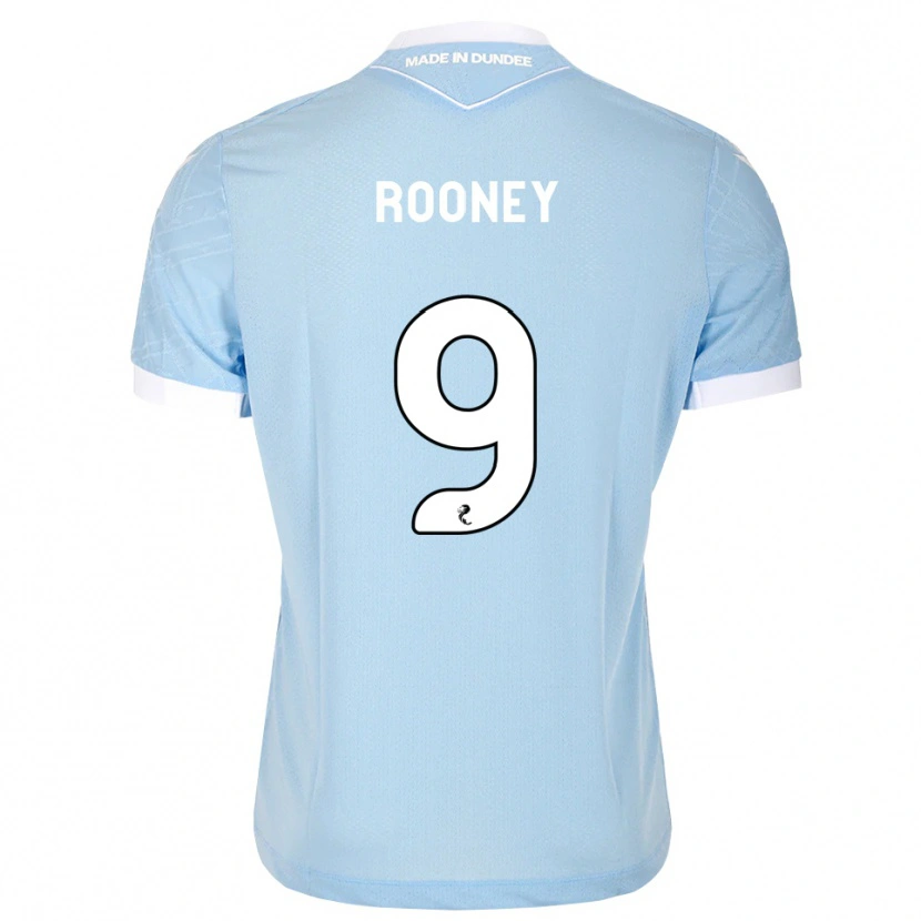 Danxen Criança Camisola Chris Rooney #9 Azul Céu Claro Branco Alternativa 2026/27 Camisa Brasil