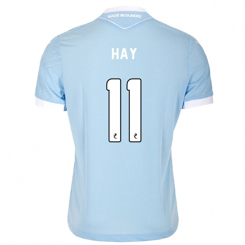Danxen Criança Camisola Ashley Hay #11 Azul Céu Claro Branco Alternativa 2026/27 Camisa Brasil