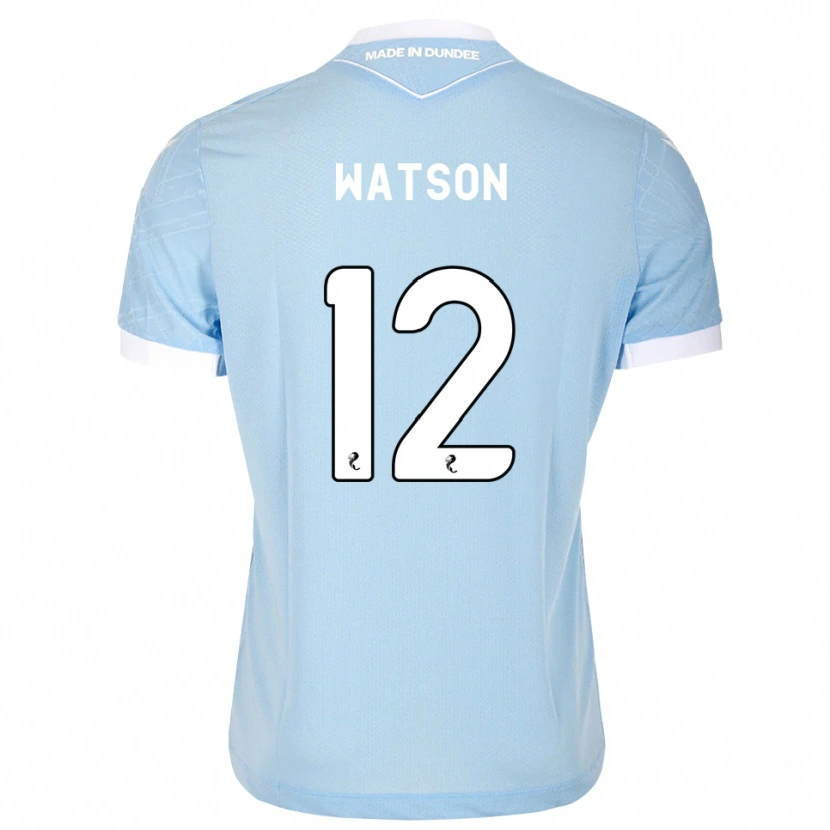 Danxen Criança Camisola Johnny Watson #12 Azul Céu Claro Branco Alternativa 2026/27 Camisa Brasil