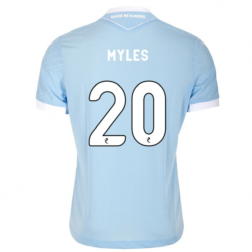Danxen Criança Camisola Logan Myles #20 Azul Céu Claro Branco Alternativa 2026/27 Camisa Brasil