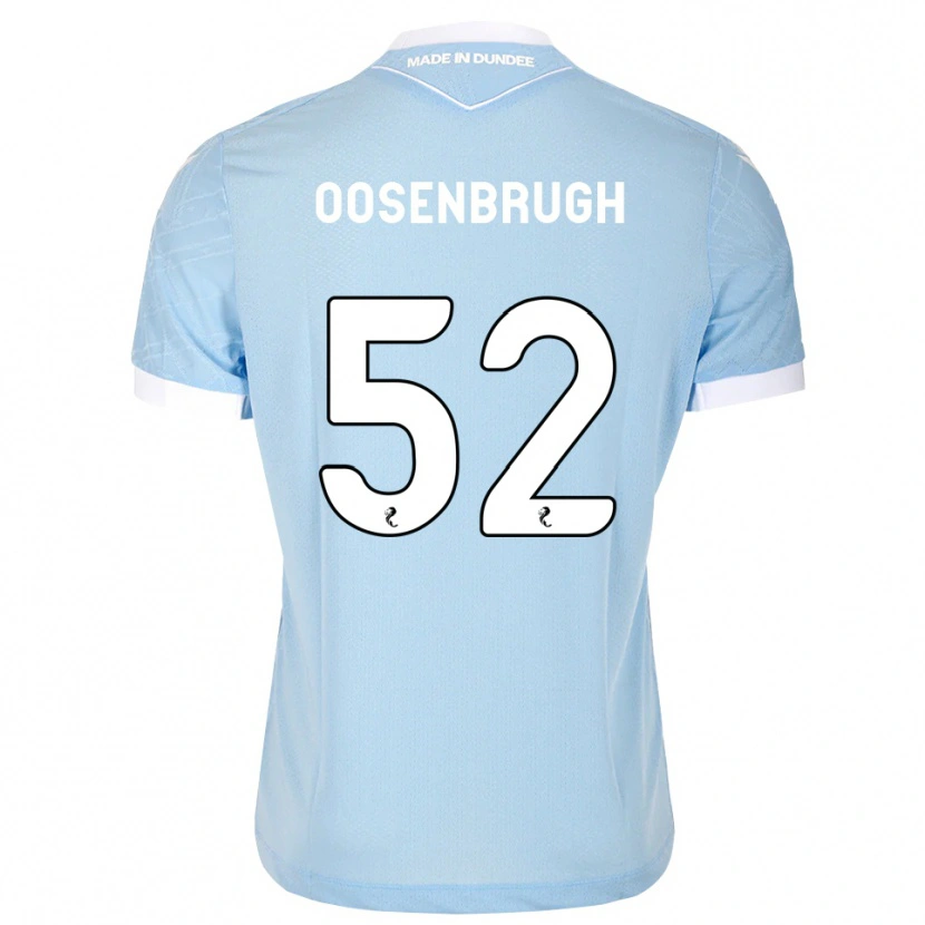 Danxen Criança Camisola Charley Oosenbrugh #52 Azul Céu Claro Branco Alternativa 2026/27 Camisa Brasil