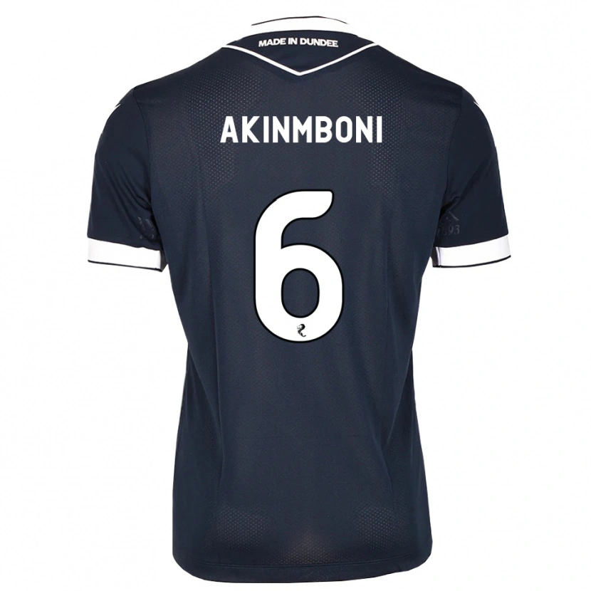 Danxen Criança Camisola Matai Akinmboni #6 Azul Meia-Noite Branco Principal 2026/27 Camisa Brasil
