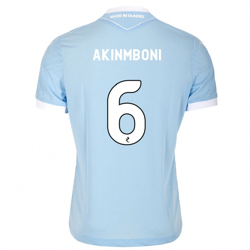 Danxen Criança Camisola Matai Akinmboni #6 Azul Céu Claro Branco Alternativa 2026/27 Camisa Brasil
