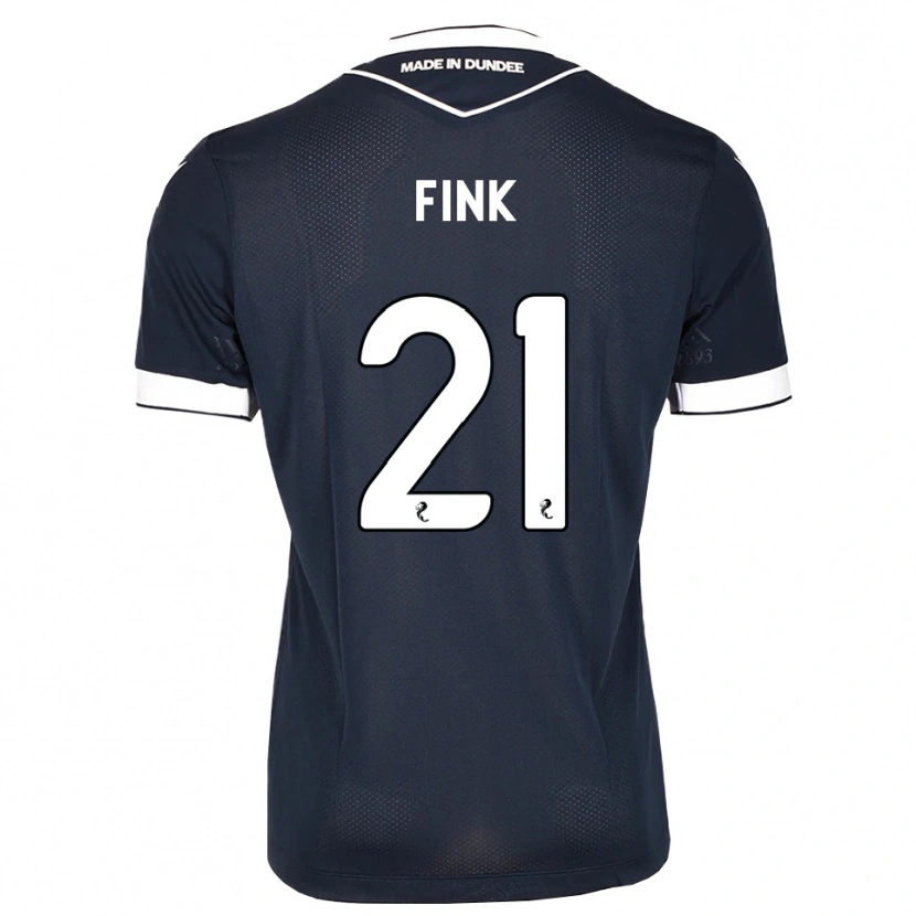 Danxen Criança Camisola Bradley Fink #21 Azul Meia-Noite Branco Principal 2026/27 Camisa Brasil