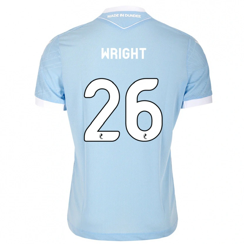 Danxen Criança Camisola Joe Wright #26 Azul Céu Claro Branco Alternativa 2026/27 Camisa Brasil