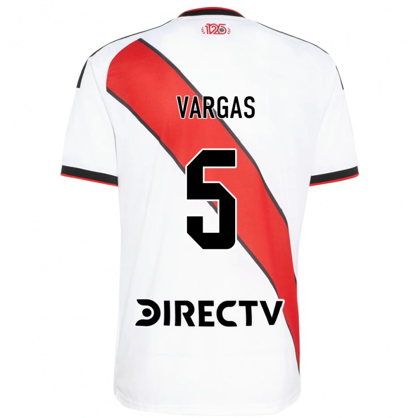 Danxen Homem Camisola Agustina Vargas #5 Vermelho Branco Preto Principal 2026/27 Camisa Brasil