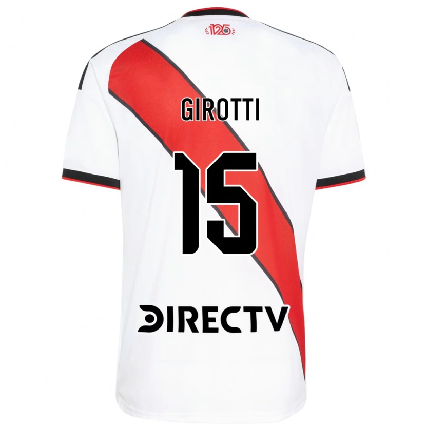 Danxen Homem Camisola Federico Girotti #15 Vermelho Branco Preto Principal 2026/27 Camisa Brasil