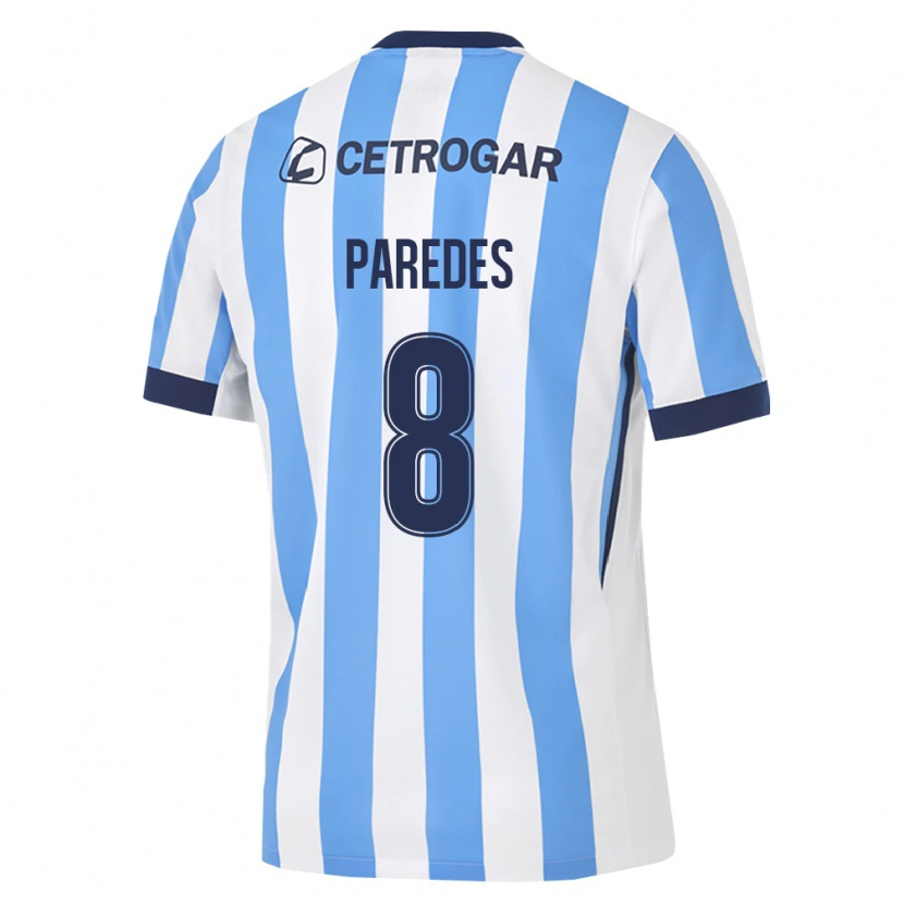 Danxen Homem Camisola Máximo Paredes #8 Azul Claro Branco Preto Principal 2026/27 Camisa Brasil