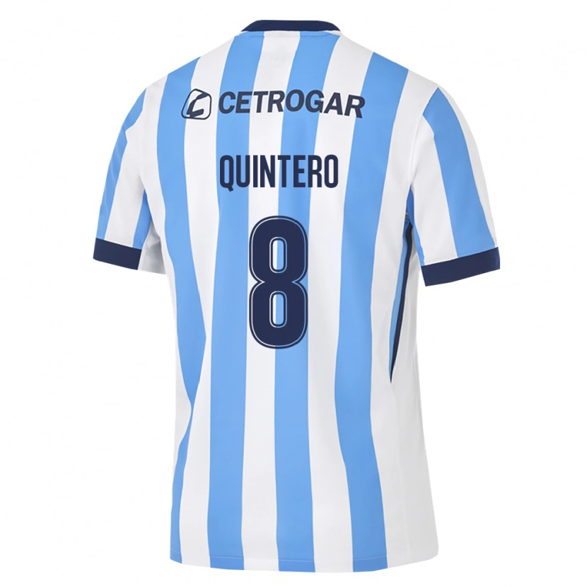 Danxen Homem Camisola Juan Fernando Quintero #8 Azul Claro Branco Preto Principal 2026/27 Camisa Brasil